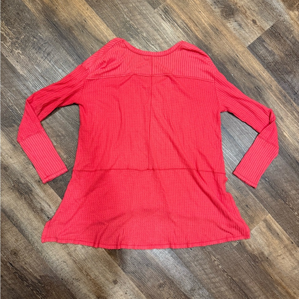 Free People Drippy Thermal Sunset Waffle Knit Tunic Size M - Picture 7 of 10